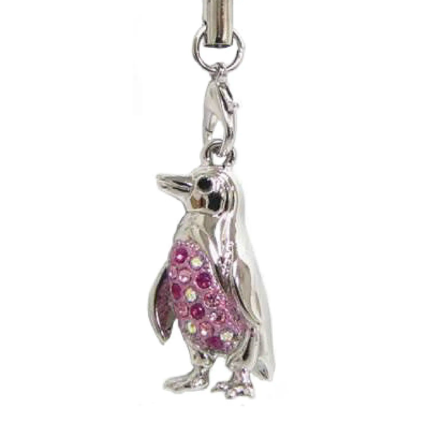 ラインストーンストラップ　ペンギンA