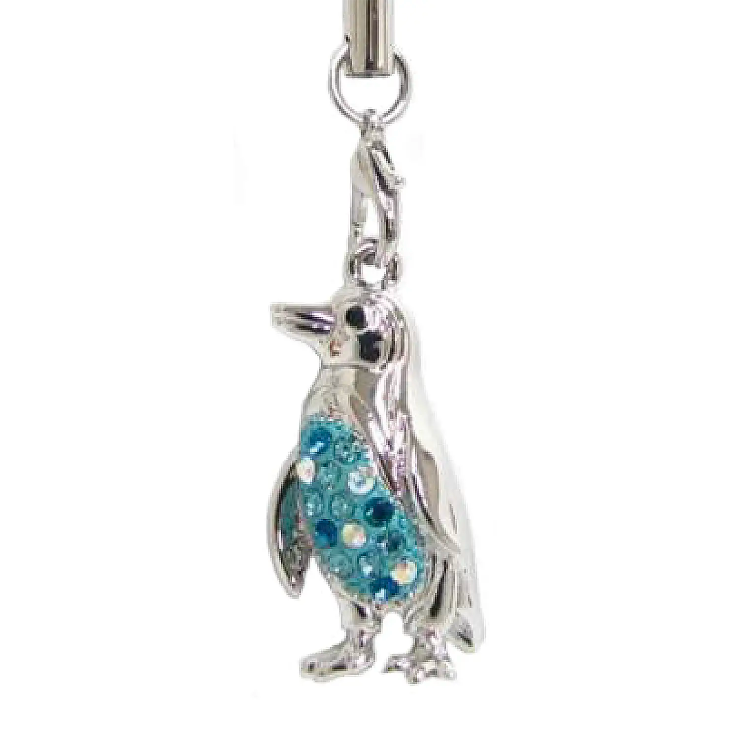ラインストーンストラップ　ペンギンA