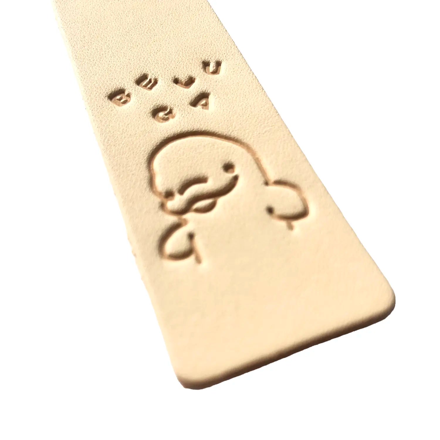 レザーブックマーク　ベルーガ